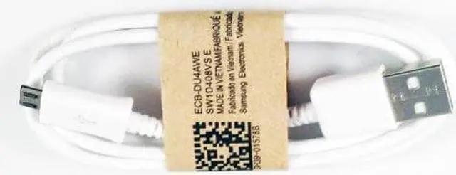 Alt view image 2 of 5 - Samsung Original OEM 3 Foot White USB Data Cable