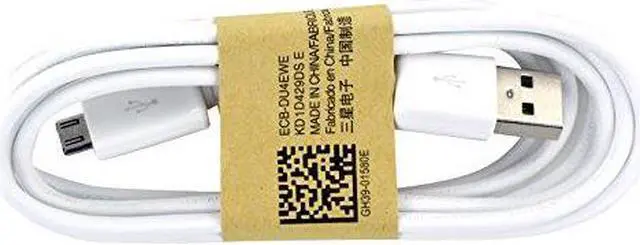 Main image of OEM Samsung 5 Foot Micro USB Charging Data Cable - White (ECB-DU4EWE)