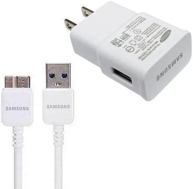 Main image of Samsung Galaxy Note 3 N9000 2A Travel Charger Head EP-TA10JWS with 3 FT Cable