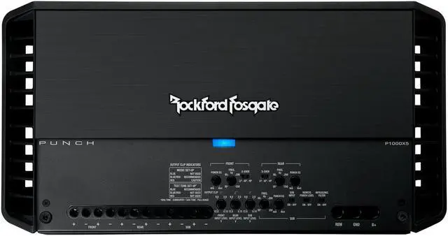 Alt view image 5 of 14 - Rockford Fosgate Punch P1000X5 5-channel car amplifier