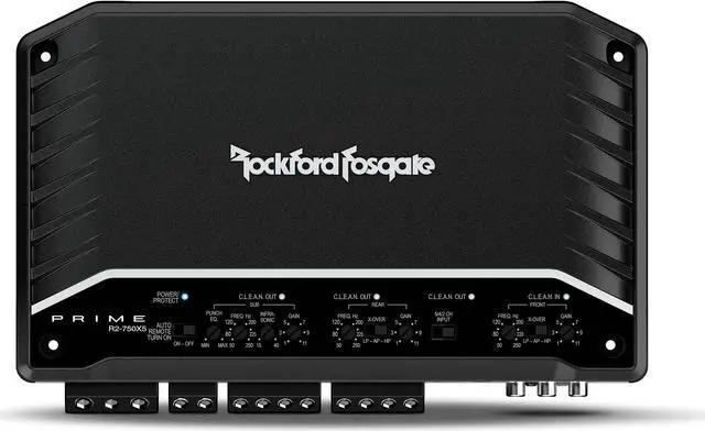 Alt view image 3 of 17 - Rockford Fosgate R2-750X5 Prime Series 5-channel car amplifier  50W RMS x 4