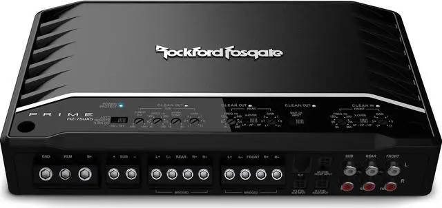 Alt view image 4 of 17 - Rockford Fosgate R2-750X5 Prime Series 5-channel car amplifier  50W RMS x 4