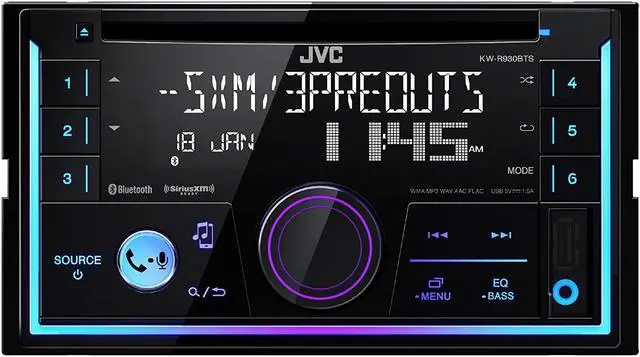 Alt view image 19 of 20 - JVC KW-R930BTS 2-Din CD Receiver featuring Bluetooth / USB / SiriusXM / Pandora / iHeartRadio / Spotify / 13-Band EQ