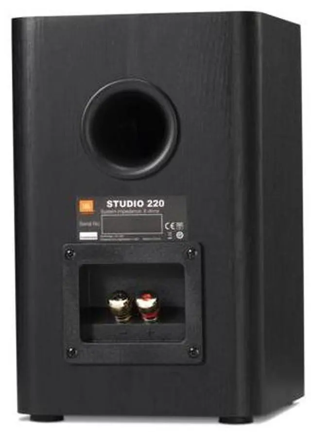 Alt view image 10 of 11 - JBL Studio 220 4" 2-Way Bookshelf Speakers - Pair (Black)