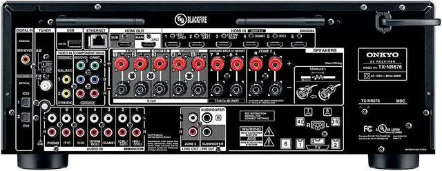 Alt view image 4 of 12 - Onkyo TX-NR676 7.2-Ch Network A/V Receiver