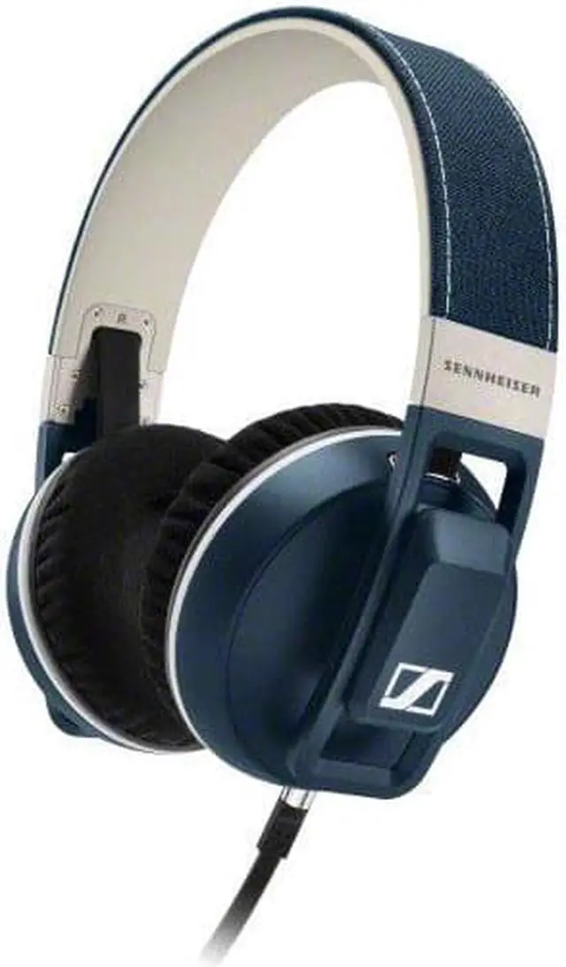 Alt view image 8 of 9 - Sennheiser Urbanite XL Over-Ear Headphones with iPhone Remote (Denim)