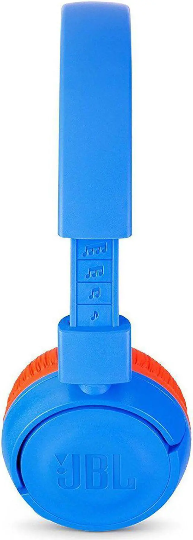 Alt view image 6 of 11 - JBL JR 300BT Kids On-Ear Wireless Headphones with Safe Sound Technology (Blue/Orange)