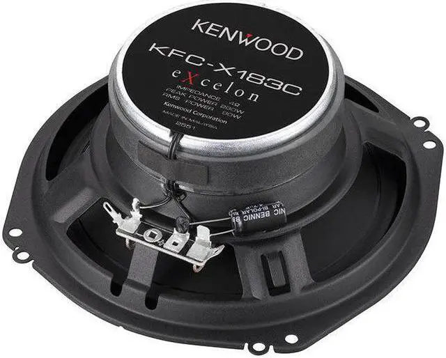 Alt view image 4 of 11 - Kenwood eXcelon KFCX183C 7 inch Oversized Custom Fit Car Speakers
