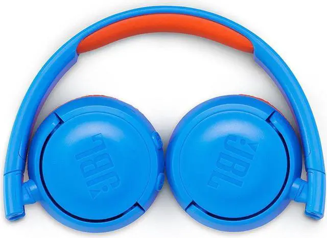 Alt view image 7 of 11 - JBL JR 300BT Kids On-Ear Wireless Headphones with Safe Sound Technology (Blue/Orange)