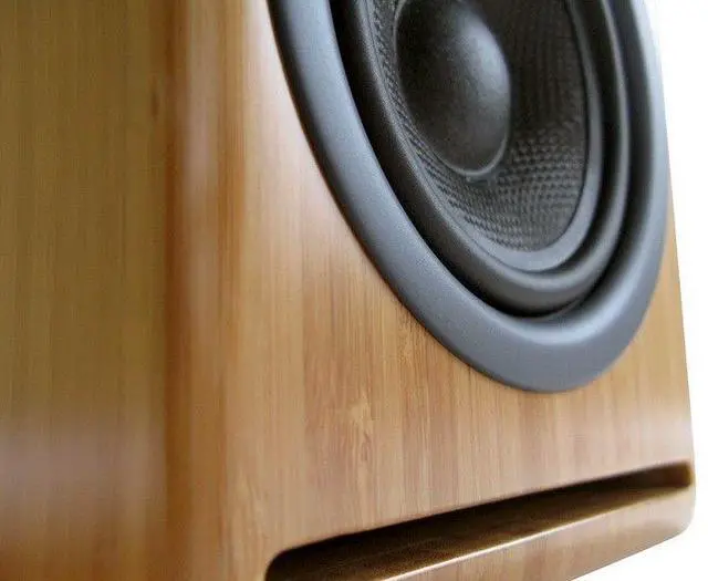 Alt view image 13 of 17 - Audioengine P4 Premium Passive Bookshelf Speakers - Pair (Bamboo)