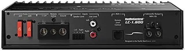 Alt view image 7 of 20 - AudioControl LC-1.800 High-Power Mono Subwoofer Amplifier with Accubass