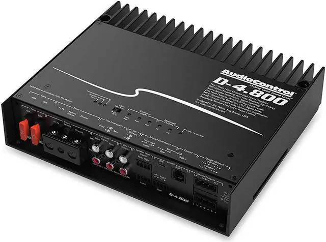 Alt view image 8 of 20 - AudioControl D-4.800 High-Power 4 Channel DSP Matrix Amplifier with Accubass