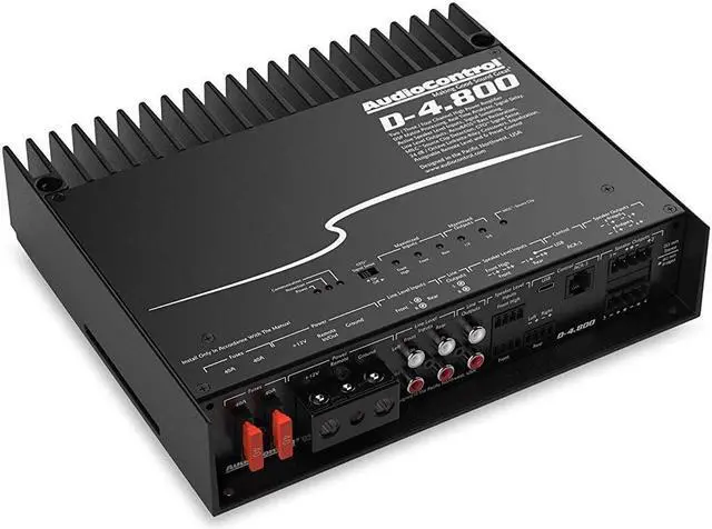 Alt view image 7 of 20 - AudioControl D-4.800 High-Power 4 Channel DSP Matrix Amplifier with Accubass