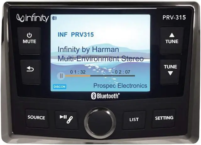 Alt view image 2 of 7 - INFINITY PRV90 AM/FM STEREO BLUETOOTH 4 X 50 WATTS