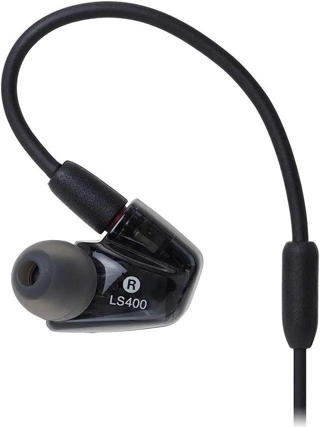 Alt view image 4 of 16 - Audio-Technica ATH-LS400iS In-Ear Headphones with In-Line Mic and Control