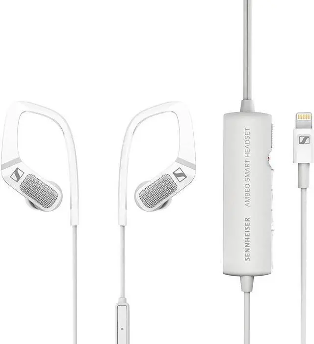 Alt view image 16 of 19 - Sennheiser AMBEO Smart In-Ear Headset with 3D Audio Recording (White)