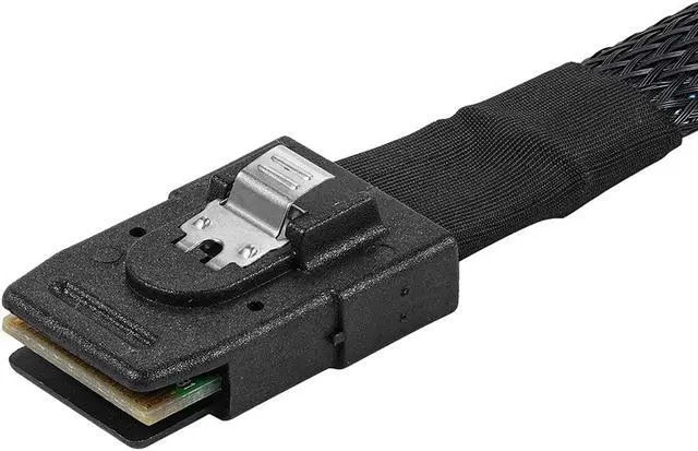 Alt view image 4 of 5 - Internal Mini SAS 36 Pin SFF-8087 to 4X 29pin SFF-8482 connectors with 4X 4Pin Power Cable 0.5M/1.6FT