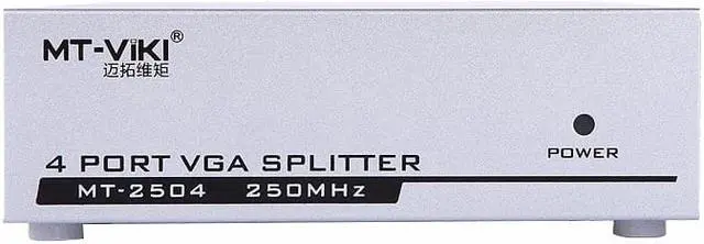 Alt view image 2 of 2 - 4-Port Way SVGA VGA Multi Video Monitor Display Splitter 250MHz MT-2504