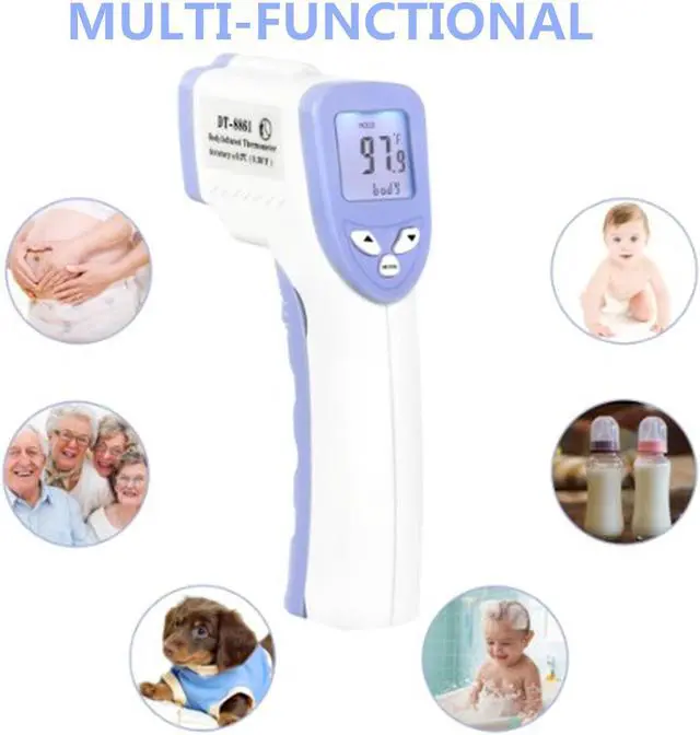 Alt view image 5 of 7 - GAOMU Advanced Forehead Digital Thermometer, Non-Contact Infrared, Instant Reading, Multi-Functional, for Body, Surface & Room Measurement, Babies & Home Helper