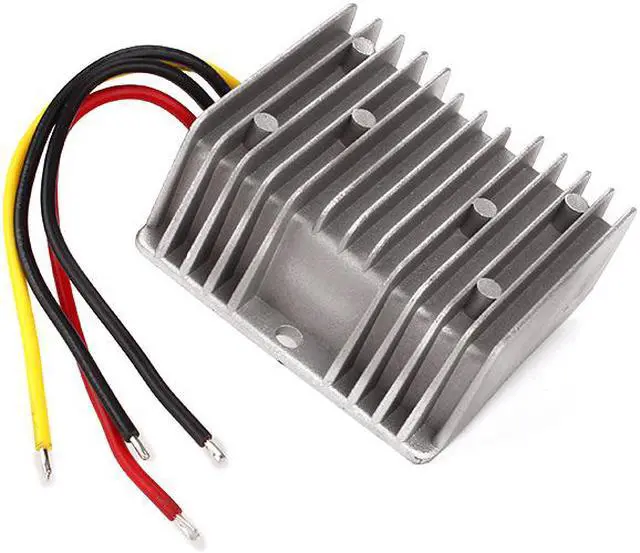 Alt view image 3 of 5 - DC/DC Car Voltage Converter 12V Step Up to 240W 24V 10A Silver Gray Power Supply