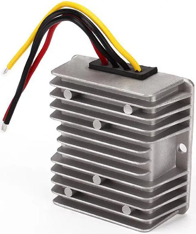 Alt view image 5 of 5 - DC/DC Car Voltage Converter 12V Step Up to 240W 24V 10A Silver Gray Power Supply
