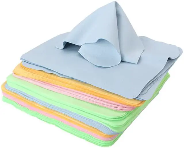 Alt view image 4 of 7 - 10Pcs Microfiber Lint Free Camera Eyeglass Glasses Lens Cleaning Wiping Cloth