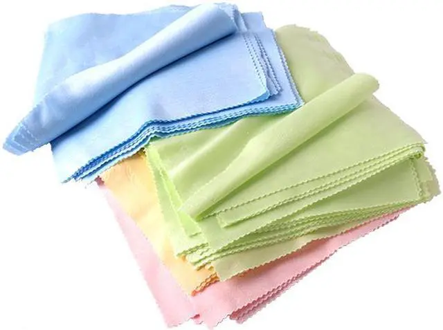 Alt view image 5 of 7 - 10Pcs Microfiber Lint Free Camera Eyeglass Glasses Lens Cleaning Wiping Cloth