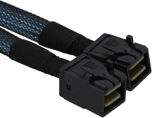 Alt view image 4 of 5 - 100cm Length MINI SAS SFF 8643 to SFF 8643 Data Cable Connective Cable