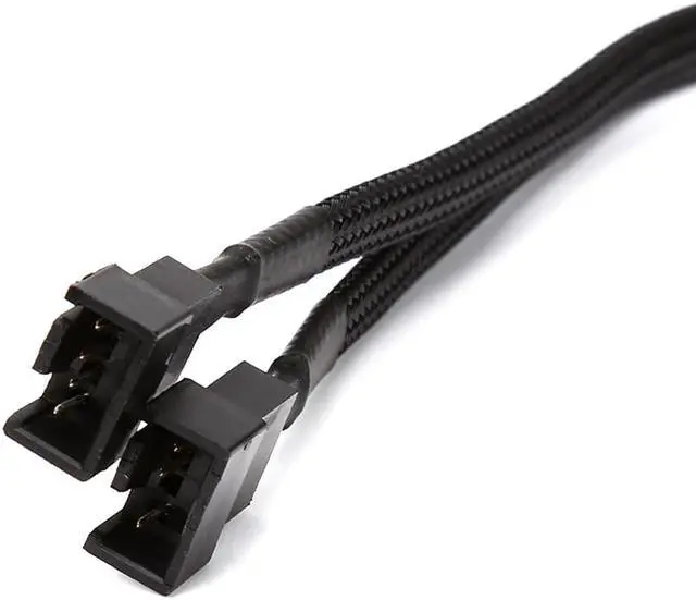 Alt view image 3 of 4 - 2Pcs 9inch 4 pin PWM Fan Splitter Y Extension Power Cable Cord