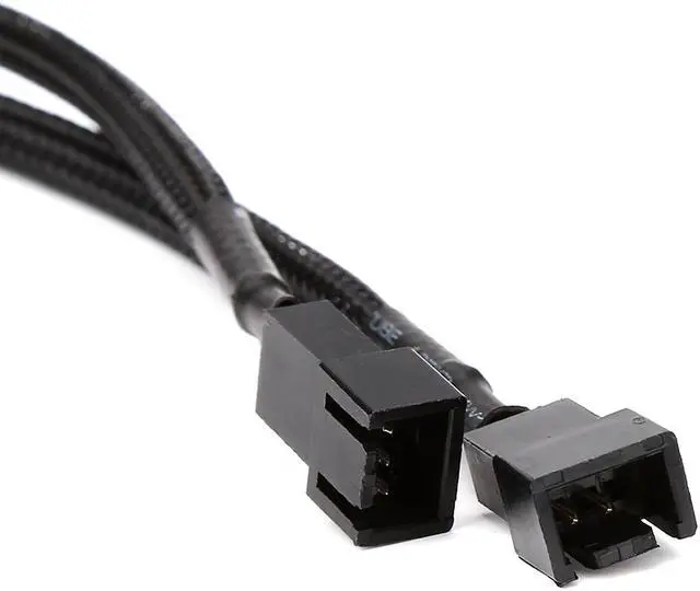 Alt view image 2 of 4 - 2pcs 3-pin PWM Fan Splitter Y Extension Power Cable for PC Internal Power