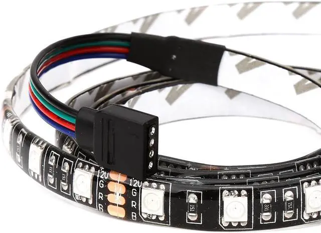 Alt view image 3 of 3 - 2M 120 5050 LED RGB Color Light Strip Lamp Computer Chassis Décor Remote Control
