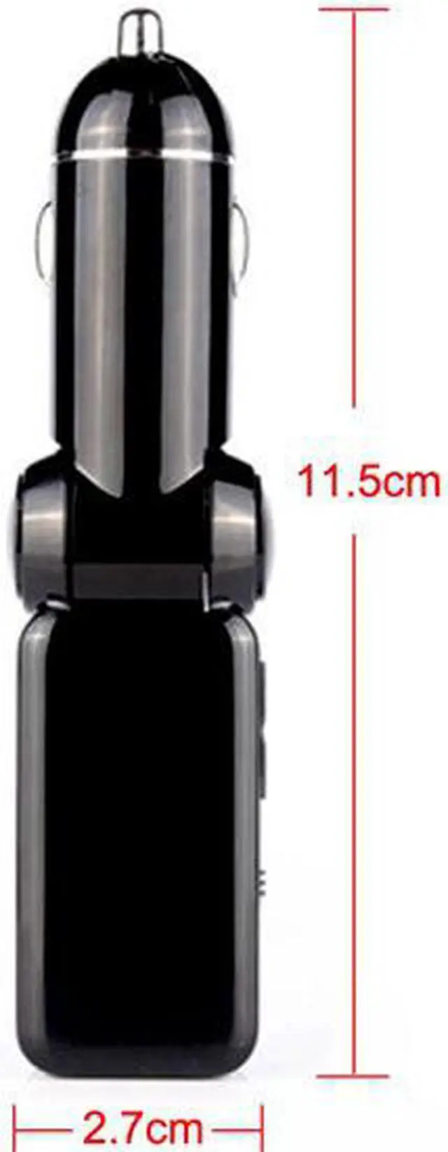 Alt view image 3 of 7 - Mini Bluetooth Car Kit MP3 Player FM Transmitter Dual USB ChargerHandsfree kit (Bluetooth Car Charger)