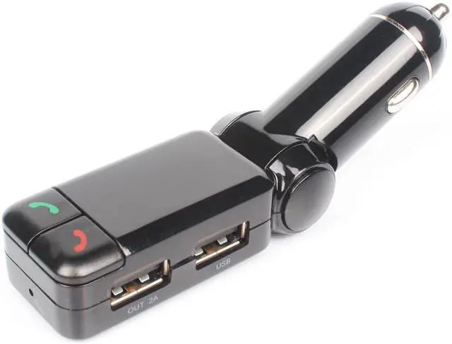 Alt view image 2 of 7 - Mini Bluetooth Car Kit MP3 Player FM Transmitter Dual USB ChargerHandsfree kit (Bluetooth Car Charger)