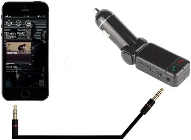 Alt view image 7 of 7 - Mini Bluetooth Car Kit MP3 Player FM Transmitter Dual USB ChargerHandsfree kit (Bluetooth Car Charger)