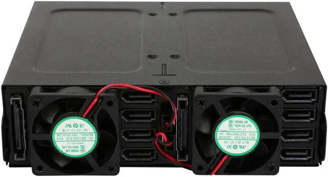 Alt view image 2 of 6 - ICY DOCK Full Metal 8 Bay 2.5" SATA HDD & SSD HotSwap Backplane Cage for 5.25 Drive Bay - ToughArmor MB998SP-B