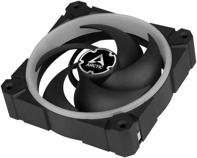 Alt view image 4 of 7 - ARCTIC BioniX P120 A-RGB (Bundle 3 pc, incl. A-RGB Controller) - 120 mm Pressure-Optimised Fan with A-RGB, PWM, Cooler, Fluid Dynamic Bearing, 400-2300 RPM - Black