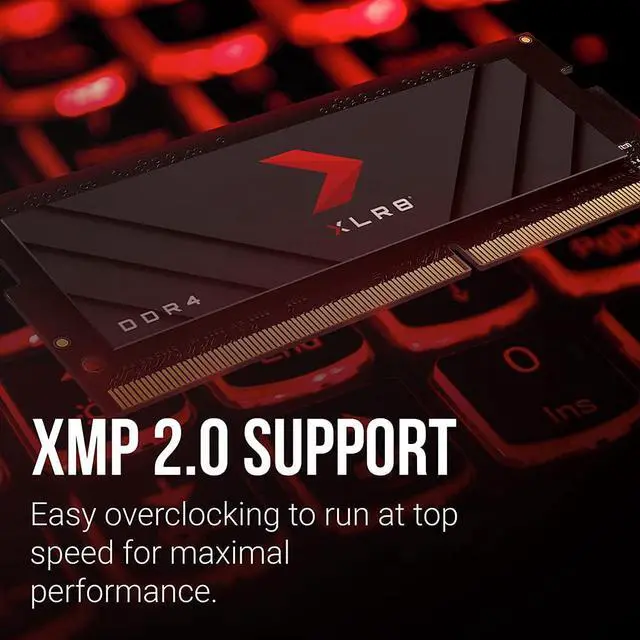 Alt view image 3 of 7 - PNY 16GB XLR8 Gaming DDR4 3200MHz Notebook Memory – (MN16GSD43200X)?