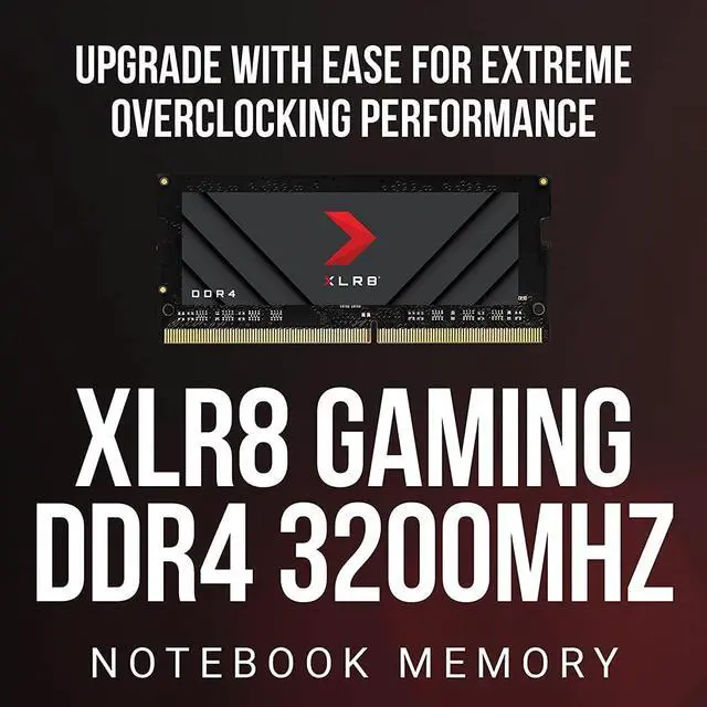 Alt view image 6 of 7 - PNY 16GB XLR8 Gaming DDR4 3200MHz Notebook Memory – (MN16GSD43200X)?
