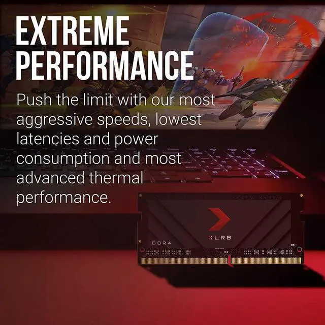 Alt view image 2 of 7 - PNY 16GB XLR8 Gaming DDR4 3200MHz Notebook Memory – (MN16GSD43200X)?