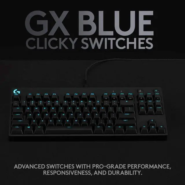 Alt view image 5 of 7 - Logitech G PRO Mechanical Gaming Keyboard, Ultra Portable Tenkeyless Design, Detachable Micro USB Cable, 16.8 Million Color LIGHTSYNC RGB Backlit Keys