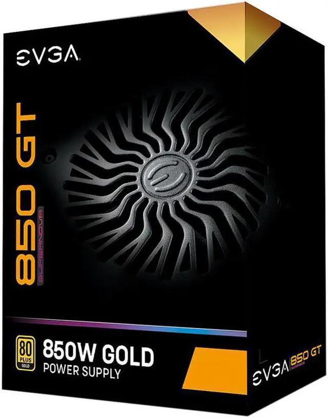 Alt view image 7 of 7 - EVGA Supernova 850 GT, 80 Plus Gold 850W, Fully Modular, Auto Eco Mode with FDB Fan, Includes Power ON Self Tester, Compact 150mm Size, Power Supply 220-GT-0850-Y1