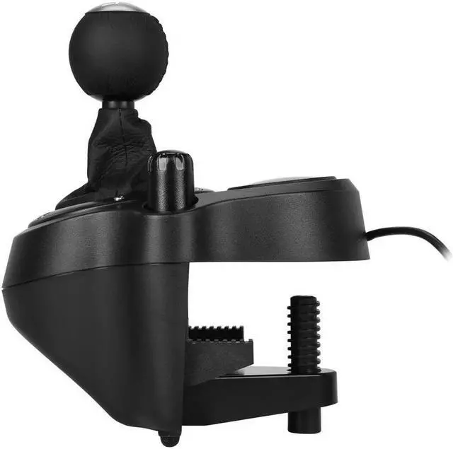 Alt view image 4 of 6 - Logitech G Driving Force Shifter with Logitech G923 Racing Wheel and Pedals for PS 5, PS4 and PC and Genuine Leather Wheel Cover