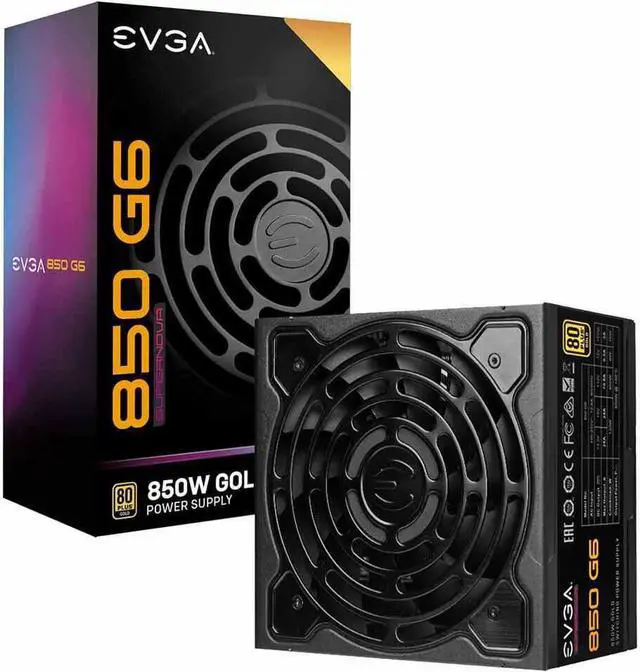 EVGA Supernova 850 G6, 80 Plus Gold 850W, Fully Modular, Eco Mode