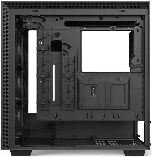 Alt view image 4 of 7 - NZXT H710 - CA-H710B-B1 - ATX Mid Tower PC Gaming Case - Front I/O USB Type-C Port - Quick-Release Tempered Glass Side Panel - Cable Management System - Water-Cooling Ready - Black