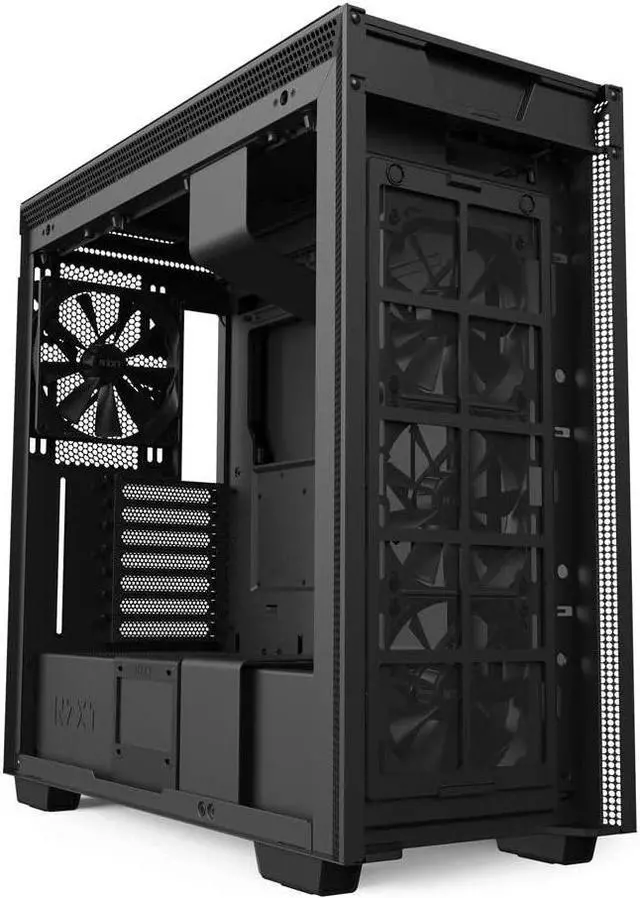 Alt view image 5 of 7 - NZXT H710 - CA-H710B-B1 - ATX Mid Tower PC Gaming Case - Front I/O USB Type-C Port - Quick-Release Tempered Glass Side Panel - Cable Management System - Water-Cooling Ready - Black