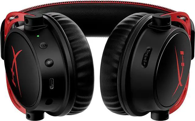 Alt view image 5 of 7 - HyperX Cloud Alpha Wireless - Gaming Headset for PC, 300-hour battery life, DTS Headphone:X Spatial Audio, Memory foam, Dual Chamber Drivers, Noise-canceling mic, Durable aluminum frame