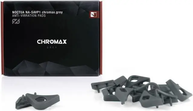 Alt view image 5 of 5 - Noctua NA-SAVP1 chromax.grey,Noctua Fans, Anti-Vibration Pads for 120/140mm (16-pack, Grey)