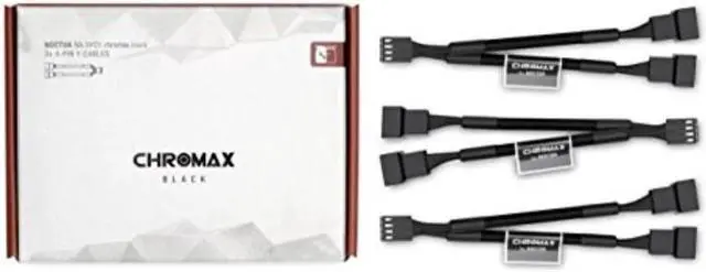 Main image of Noctua NA-SYC1 chromax.black, Y-Cables for PC Fans, 4 Pin