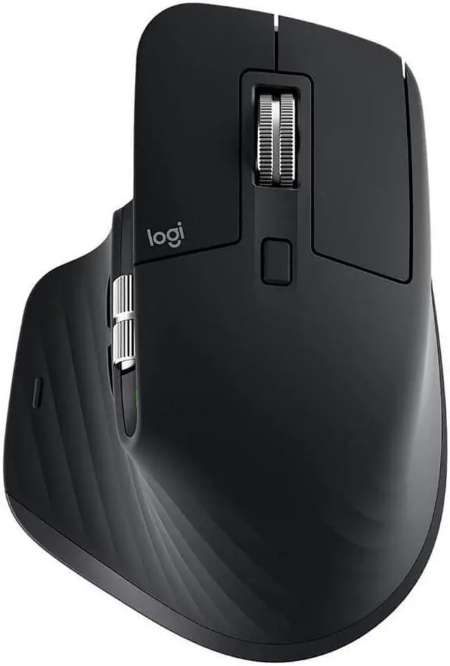 Alt view image 2 of 6 - Logitech - MX Master 3S Wireless Laser Mouse with Ultrafast Scrolling - Black