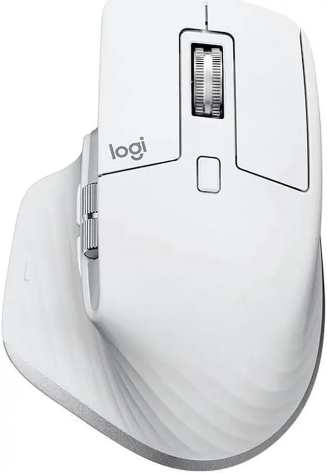 Alt view image 2 of 6 - Logitech - MX Master 3S Wireless Laser Mouse with Ultrafast Scrolling - Pale Gray 910-006558
